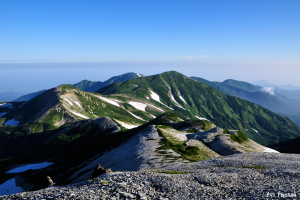 目標の山々