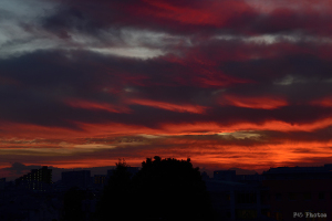 西の空